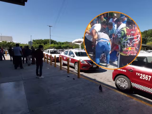 Enfrentamiento entre taxistas y pochimóviles en Bodega Aurrera llegó a golpes