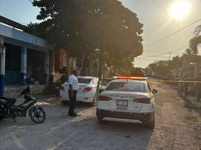 Agentes policiacos acordonaron el área en Campeche