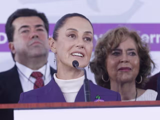 Claudia Sheinbaum durante el Tercer Debate Presidencial