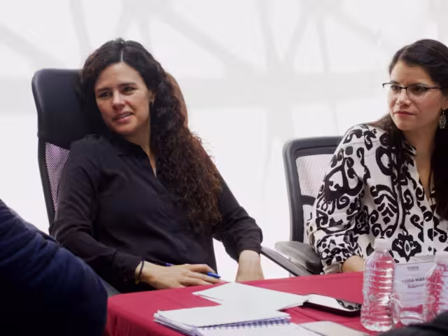 Luisa María Alcalde Lujan, presidenta nacional de Morena