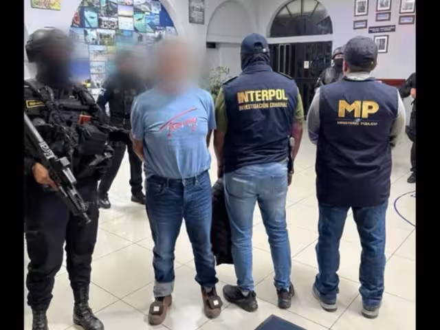 Aler Baldomero Samayoa Recinos, alias "Chicharra", fue detenido el martes en México y trasladado esa misma noche a Guatemala