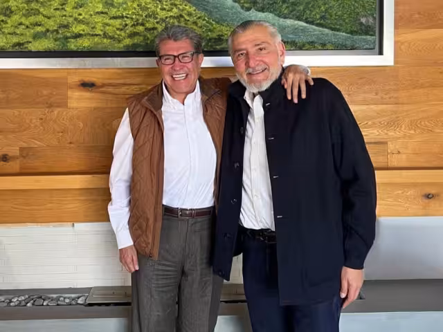 Ricardo Monreal y Adán Augusto López, coordinadores parlamentarios de Morena