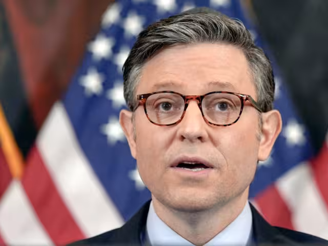 Mike Johnson, presidente de la Cámara de Representantes de EU