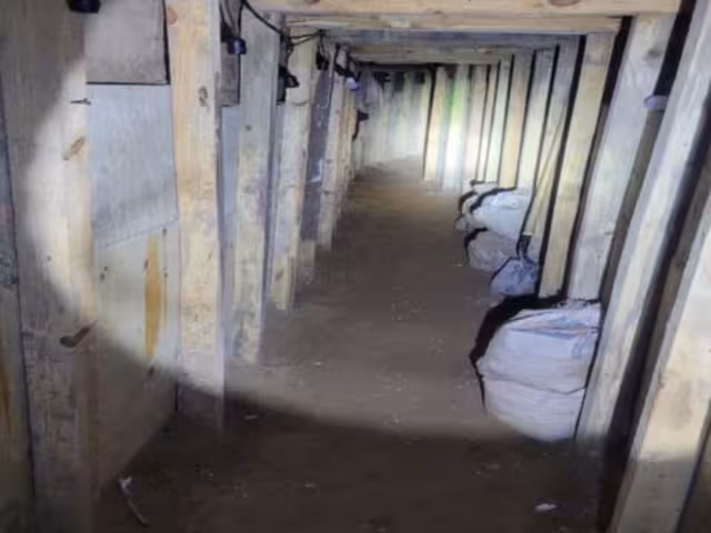 El túnel fue detectado durante un operativo binacional