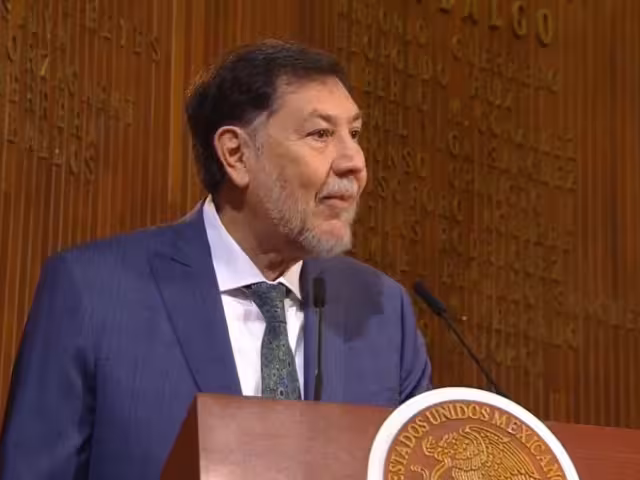 Gerardo Fernández Noroña, presidente de la Mesa Directiva de la Cámara de Senadores