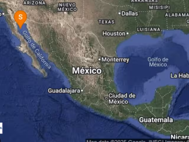 El epicentro se localizó a 86 kilómetros al sureste de San Felipe