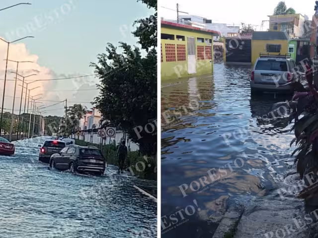 Martes entre charcos: tránsito lento en la ciudad