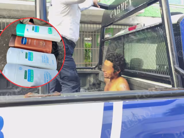Vecinos atrapan a presunto ladrón que intentó robar una farmacia en Campeche