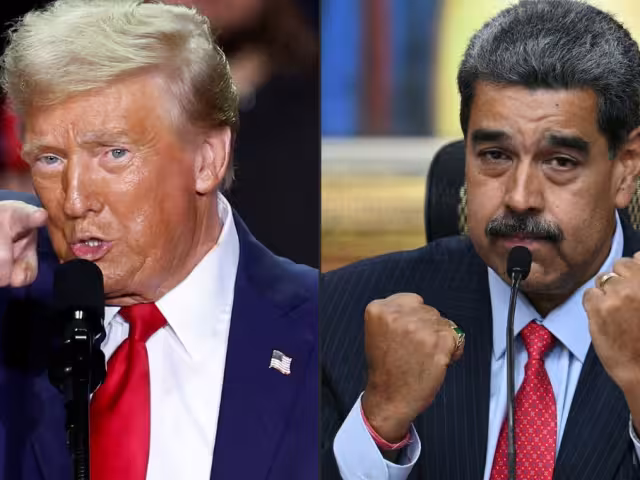 Donald Trump, presidente de Estados Unidos y Nicolás Maduro, presidente de Venezuela