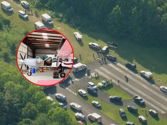 Una avioneta monomotor se desplomó la tarde del miércoles cerca del aeropuerto Cross Keys, en Williamstown, Nueva Jersey.