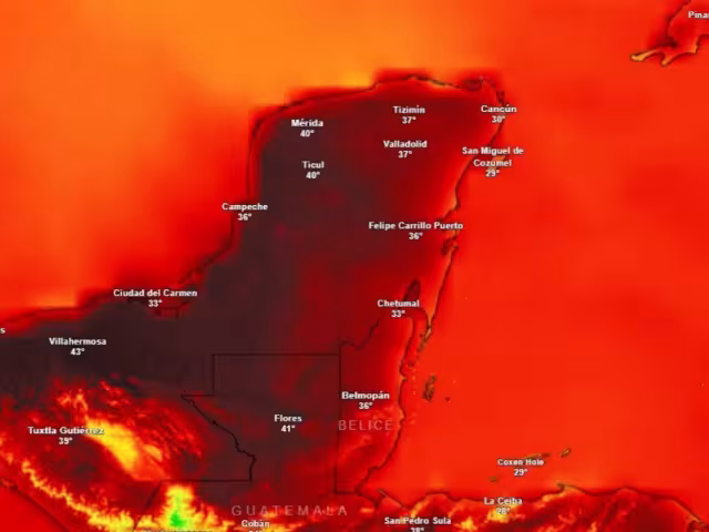 Ola de calor en Yucatán y Campeche: se esperan sensaciones térmicas de 50°C