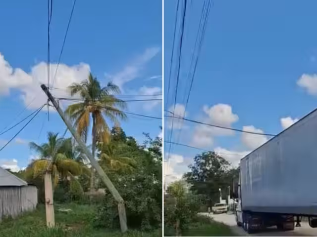 El incidente dañó varias mufas de viviendas cercanas