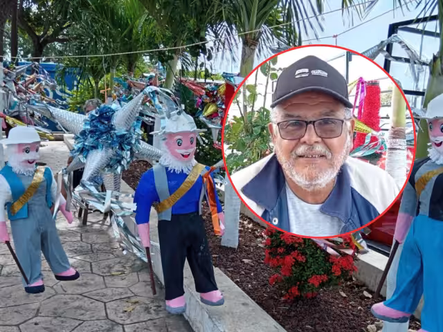Don Pedro Flores, un adulto mayor, elabora hasta 350 piñatas únicas para vender durante Navidad y Año Nuevo