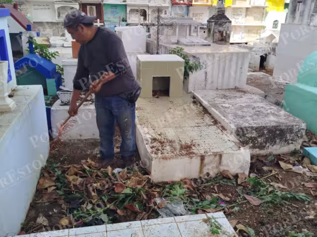 Comunidad de Lerma exige reconocimiento por limpieza del cementerio