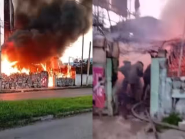 Se registra incendio en la colonia Chuminópolis, en Mérida