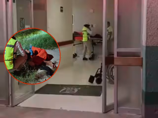 Un hombre en situación de calle fue atendido de emergencia por paramédicos del SAMU en Escárcega.