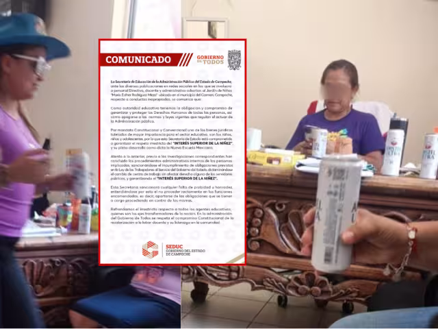 SEDUC fija postura tras denuncia por fiesta con alcohol en kínder de Ciudad del Carmen