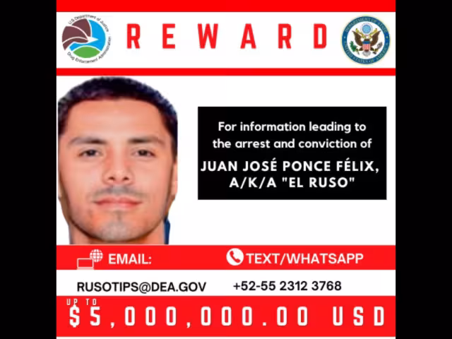 La inclusión de “El Ruso” en la lista de objetivos prioritarios se suma a la ofensiva de Washington contra el Cártel de Sinaloa