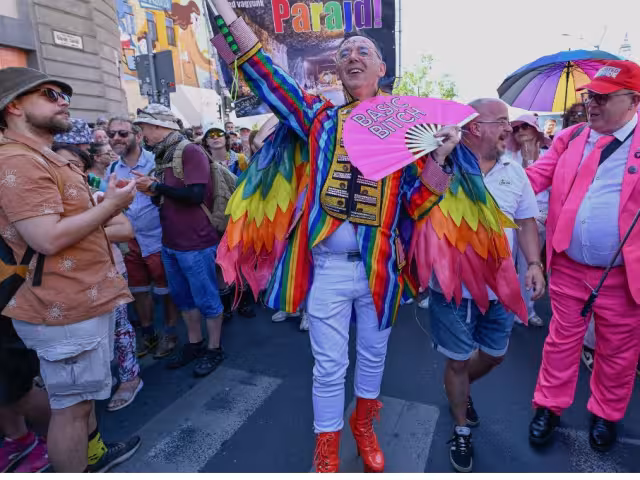 La marcha se organizó en respuesta a la prohibición emitida por las autoridades húngaras, amparadas en una polémica ley