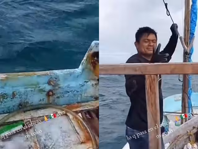 Los pescadores intentarán recuperar el motor una vez que mejoren las condiciones meteorológicas