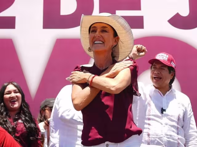 Claudia Sheinbaum en su visita a Chihuahua