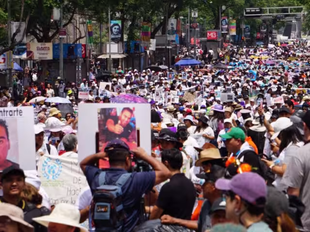 Madres buscadoras desarrollaron una manifestación este 10 de mayo