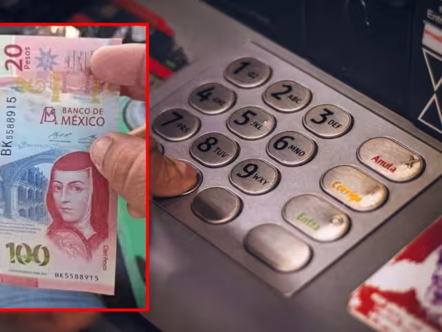 El billete de 120 pesos salió de un cajero automático