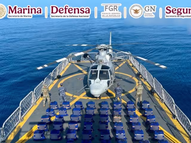 Con este nuevo decomiso, la Marina suma más de 51 toneladas de droga incautadas en altamar