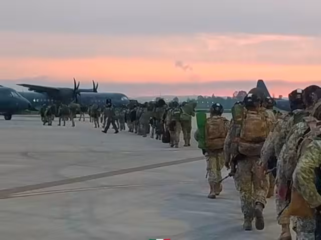 Este nuevo contingente se suma a los 150 integrantes de Fuerzas Especiales que un día antes se integraron al despliegue operativo de la 9/a Zona Militar