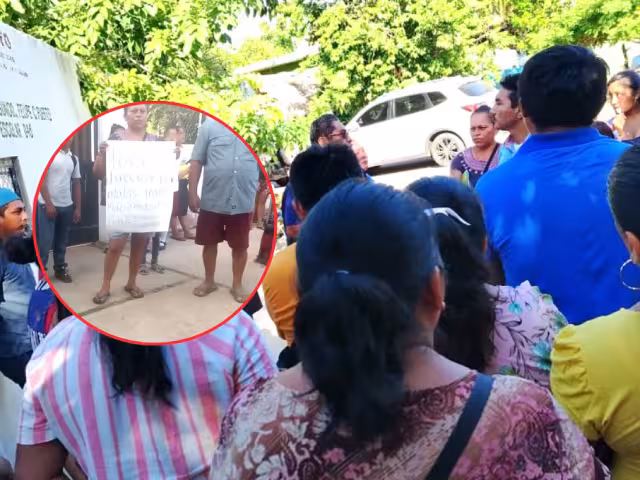 Padres bloquean escuela en Felipe Carrillo Puerto; exigen transparencia en cuotas escolares