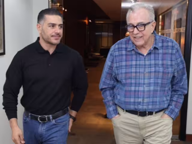 Omar García Harfuch, titular de la SSPC y Rubén Rocha Moya, gobernador de Sinaloa