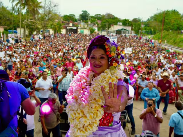 Rosalinda López, militante de Morena en Oaxaca