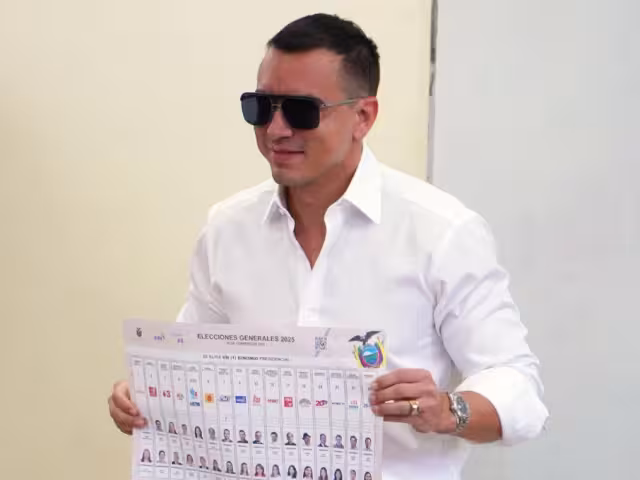 Daniel Noboa, busca la reelección a la presidencia de Ecuador