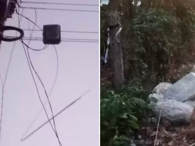 Habitantes de La Libertad, Escárcega, denuncian cables colgados de mediana tensión desde hace dos días