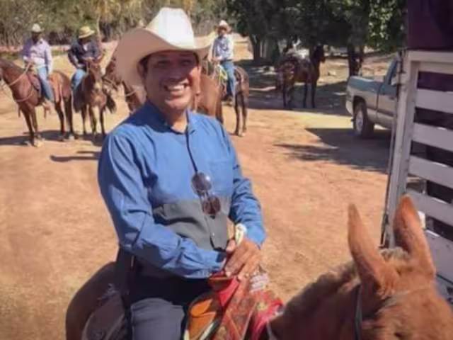 Ramón Alberto Velázquez Ontiveros, presidente de la Asociación Ganadera Local del Coyotitán en Sinaloa
