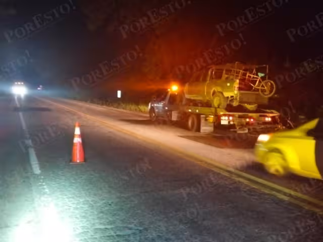 Accidente en carretera Escárcega–Champotón deja lesionado a adulto mayor