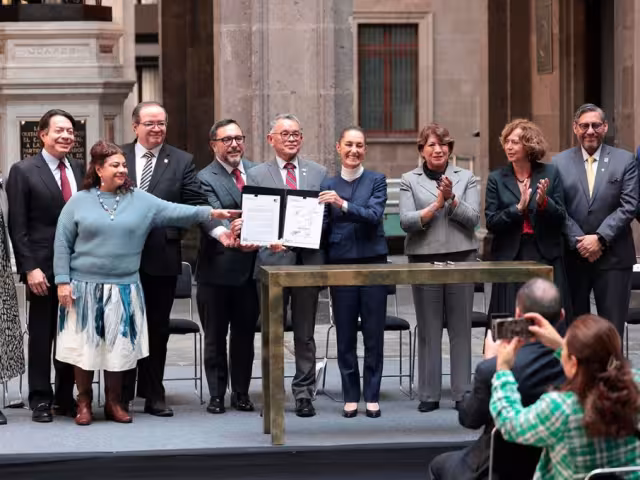 En Palacio Nacional, la presidenta Claudia Sheinbaum, anunció el inicio del programa Bachillerato Nacional.