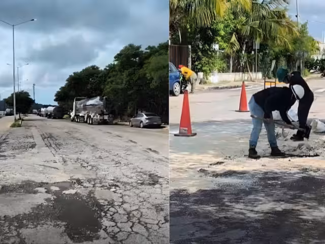 Una pipa de combustible con capacidad de 27 mil 400 litros presentó una fuga en Lerma, Campeche.