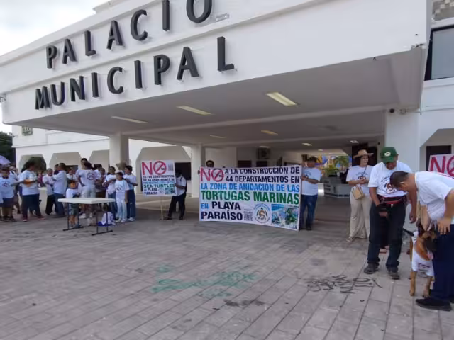 Así se desarrolló la protesta en Playa del Carmen