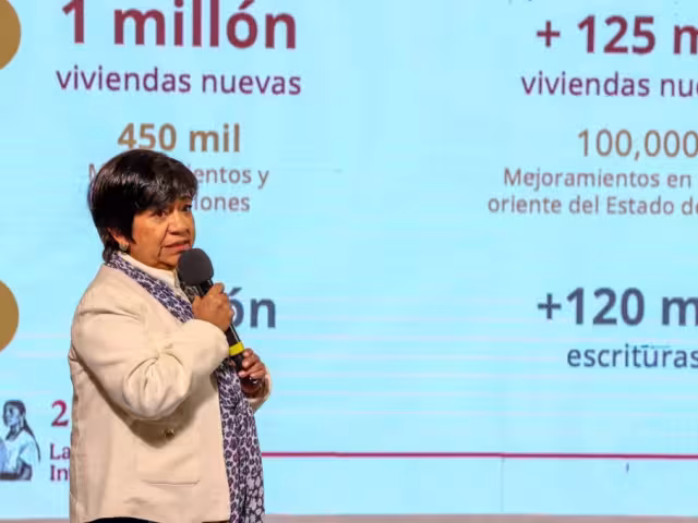 Edna Elena Vega Rangel,  titular de la Secretaría de Desarrollo Agrario, Territorial y Urbano (Sedatu)