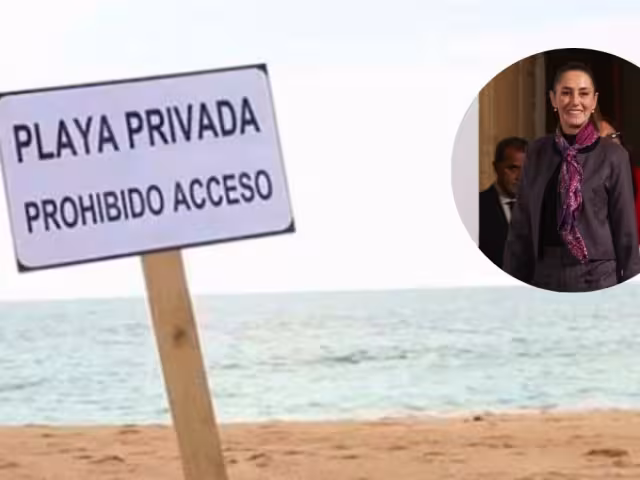 La presidenta Claudia Sheinbaum Pardo expresó su preocupación por la falta de acceso público a playas