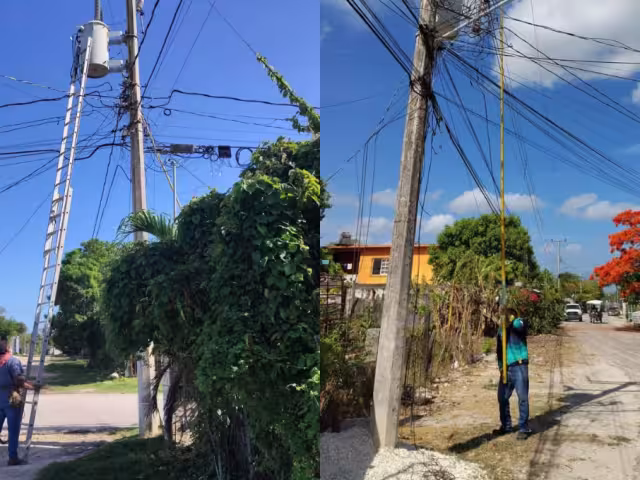 Colonia Banco de Piedra sufre apagón por cables viejos; exigen a CFE renovar red eléctrica