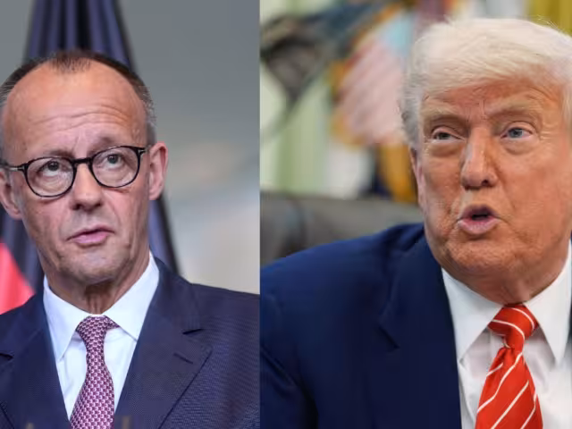 friederich Merz, primer ministro de Alemania y Donald Trump, presidente de Estados Unidos