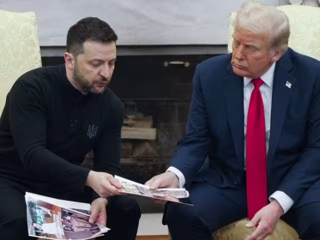 El presidente de Estados Unidos, Donald Trump, recibió en la Casa Blanca a su homólogo ucraniano, Volodimir Zelenski