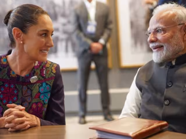 Claudia Sheinbaum Pardo, presidenta de México y Narendra Modi, , primer ministro de India