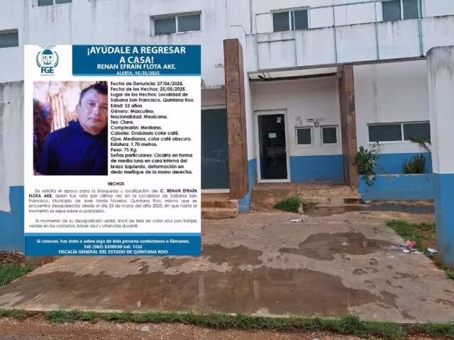 Lo “levantaron” hace un mes; Fiscalía apenas activa ficha de búsqueda en José María Morelos