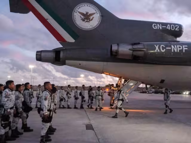 6 mil 310 elementos adicionales se movilizaran vía terrestre a puntos fronterizos del norte de México