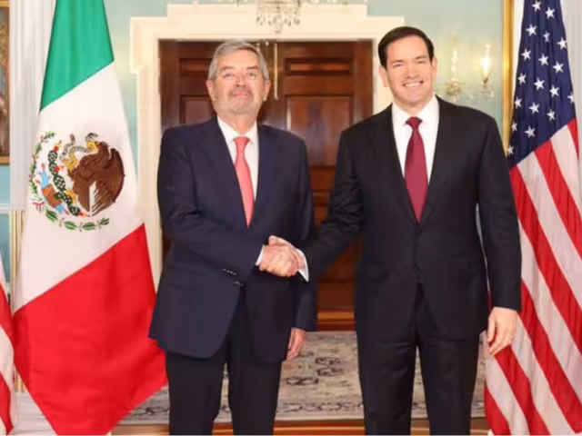 Este miércoles se reunieron en Washington el canciller mexicano Juan ramón de la Fuente y el secretario de Estado de EU, Marco Rubio
