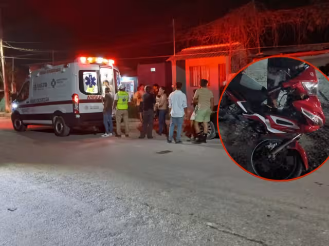Los frenos de la motocicleta fallaron cuando intentaban tomar una curva.