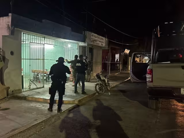 Así lucía la escena del crimen en Leona Vicario